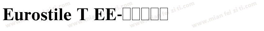 Eurostile T EE字体转换
